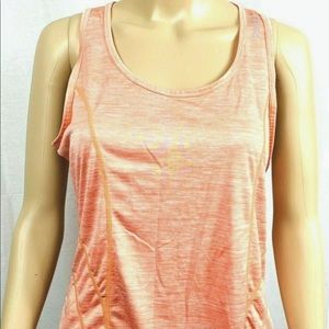 Reebok tank top size large solid orange activewear